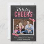 Chalkboard encourage les Cartes photos de vacances<br><div class="desc">Célébrez la saison avec cette carte de vacances moderne et élégante de Berry Berry Sweet.</div>