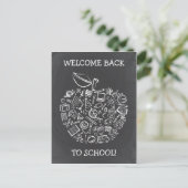 Chalkboard Enseignants Apple Carte Postale (Debout devant)