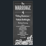 Chalkboard et dentelle Programmes de mariage rusti<br><div class="desc">Chalkboard et Dentelle Rustic Wedding Programs - Les conceptions sont dotées d'un arrière - plan de tableau noir imprimé avec dentelle florale blanche au fond et d'élégants écritures de craie. Voir la collection complète ci-dessous.</div>