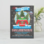 Chalkboard Fausses invitations de Sweater Noël (Debout devant)
