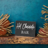 Chalkboard (faux)  Hot Chocolate sign Tabletop  Fotoplaat (Zijkant)