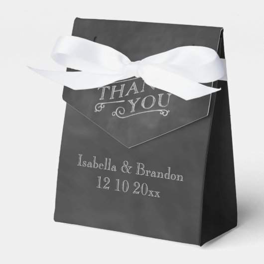 Chalkboard Favor Box Bedankdoosjes (Voorkant Zijde)
