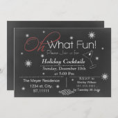 Chalkboard Fête Invitation (Devant / Derrière)