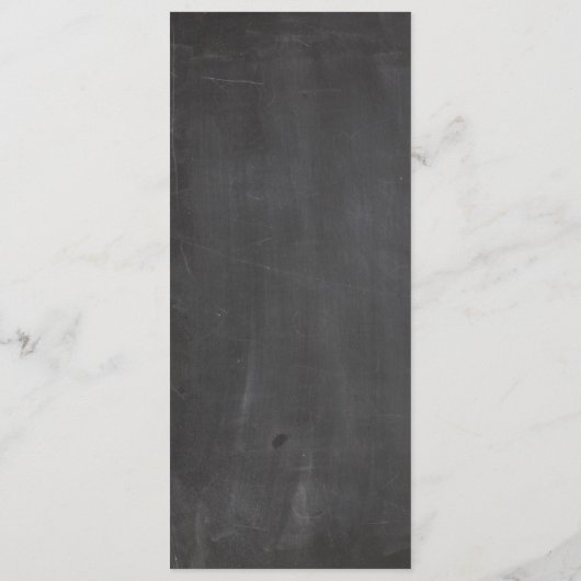 Chalkboard Floral Banner Menu (Achterkant)