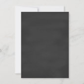 Chalkboard Floral Bridal Shower Invitations Kaart (Achterkant)