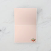 Chalkboard Floral Bridesmaid Merci (Intérieur)