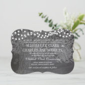 Chalkboard Forest Faire-part de mariage d'arbre ro (Debout devant)