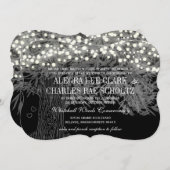 Chalkboard Forest Faire-part de mariage d'arbre ro (Devant / Derrière)