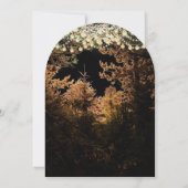 Chalkboard Forest Romantic Tree Wedding Kaart (Achterkant)