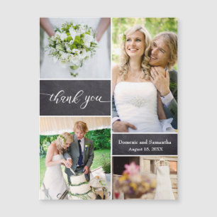 Chalkboard Foto Collage Rustic Wedding Hartelijk d