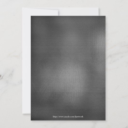 Chalkboard Four Wheeler, VTT Invitation d'annivers (Dos)