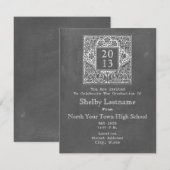 Chalkboard geïnspireerd op Afstuderen 2013 Kaart (Voorkant / Achterkant)