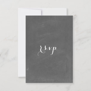 Chalkboard Geïnspireerd weddenschap RSVP Kaartje