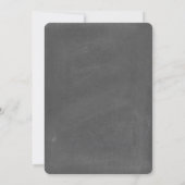 Chalkboard geïnspireerde uitnodiging tot huwelijk (Achterkant)