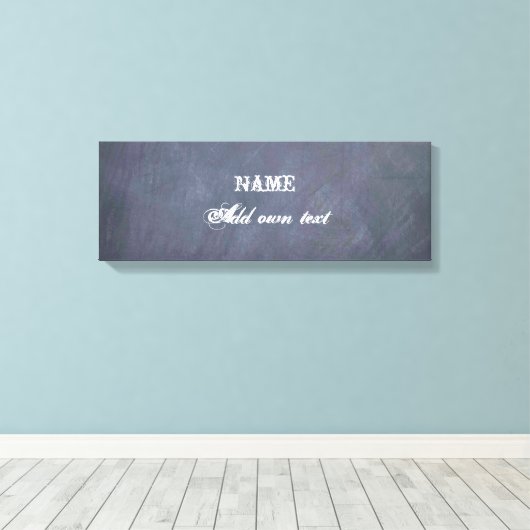 Chalkboard Gepersonaliseerd Canvas Afdruk (Insitu (Houten vloer))
