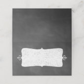 Chalkboard Gevouwen Plaats Kaarten (Buitenkant ongevouwen)