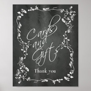 Chalkboard Gifts and Kaarten Bedankt voor je bruil Poster