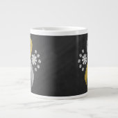 Chalkboard Gold en Silver Ribbon Jumbo Beker (Voorkant)