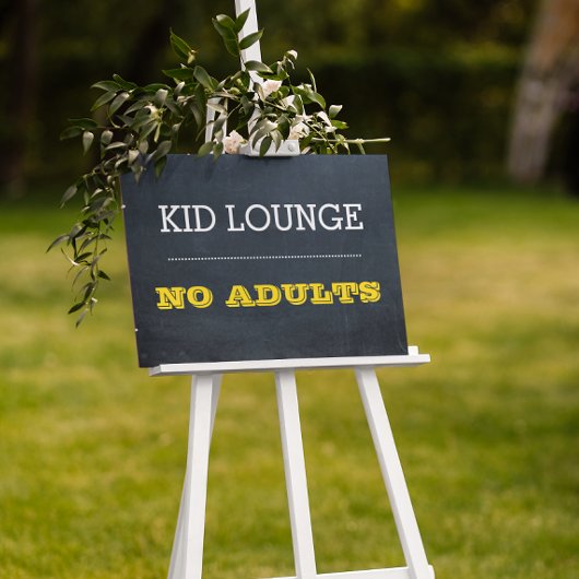 Chalkboard Gold Event Sign. Poster