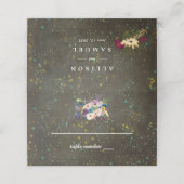 Chalkboard Gold Silver Stars Constellation Wedding (Buitenkant ongevouwen)