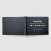 Chalkboard Golden Bar Mitzvah Livre d'or (Complet)