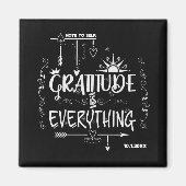 Chalkboard Gratitude is Alles notitie voor zichzel Magneet (Voorkant)