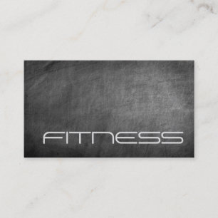Chalkboard Gray Fitness Visitekaartje