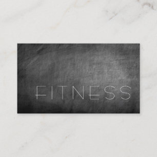 Chalkboard Gray Trainer Fitness Visitekaartje