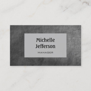 Chalkboard Grey Motif Carte de visite tendance