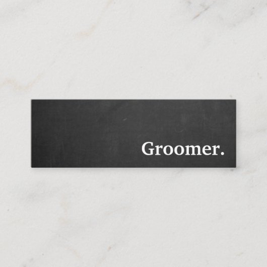 Chalkboard groomer moderne. carte punch de fidélit (Devant)