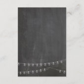 Chalkboard Guest Information met verlichting Informatiekaartje (Achterkant)