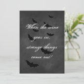 Chalkboard Halloween Feestuitnodiging Kaart (Staand voorkant)