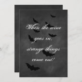 Chalkboard Halloween Party Invitation (Devant / Derrière)