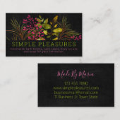 Chalkboard Handmade Bath Bomb Soak Scrub Soap Visitekaartje (Voorkant / Achterkant)