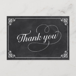  Chalkboard Hartelijk dank Bedankkaart
