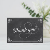  Chalkboard Hartelijk dank Bedankkaart (Staand voorkant)