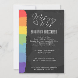 Chalkboard Heart Doodle Weddenschap met Pride Deta Kaart