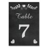  Chalkboard Heart Wedding Kaart (Achterkant)