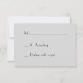 Chalkboard Heart Wedding RSVP Kaartje (Achterkant)