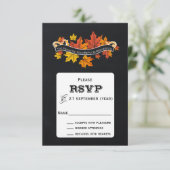  Chalkboard hertrouwt rsvp Kaartje (Staand voorkant)