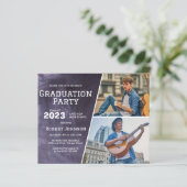 Chalkboard High School Photo Afstudeerder Party Bu (Staand voorkant)