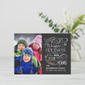 Chalkboard Holiday Appartement Cartes photos (Debout devant)