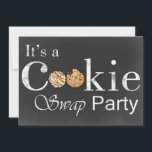 chalkboard Holiday Invitation de la fête d'échange<br><div class="desc">chalkboard Holiday Invitation de la fête d'échange de cookies</div>
