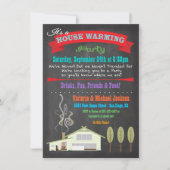 Chalkboard House Warming Party Invitations (Devant)