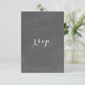 Chalkboard Inspiré Mariage RSVP (Debout devant)