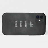 Chalkboard iPhone 5 coque (Dos (Horizontal))