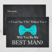 Chalkboard, je wordt mijn getuige kaart (Voorkant / Achterkant)