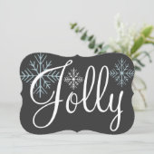 Chalkboard Jolly Invitations (Debout devant)