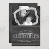 Chalkboard Joyeux Noël - Carte de voeux (Devant / Derrière)