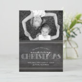 Chalkboard Joyeux Noël - Carte de voeux (Debout devant)